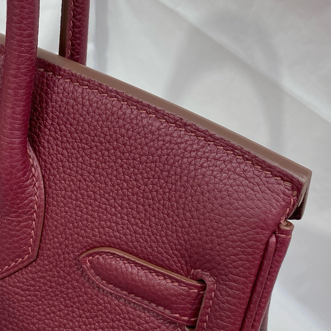 Hermès 18 Bordeaux Birkin 30 cm Togo Leather Gold Hardware