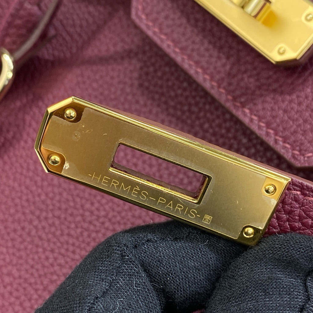 Hermès 18 Bordeaux Birkin 30 cm Togo Leather Gold Hardware