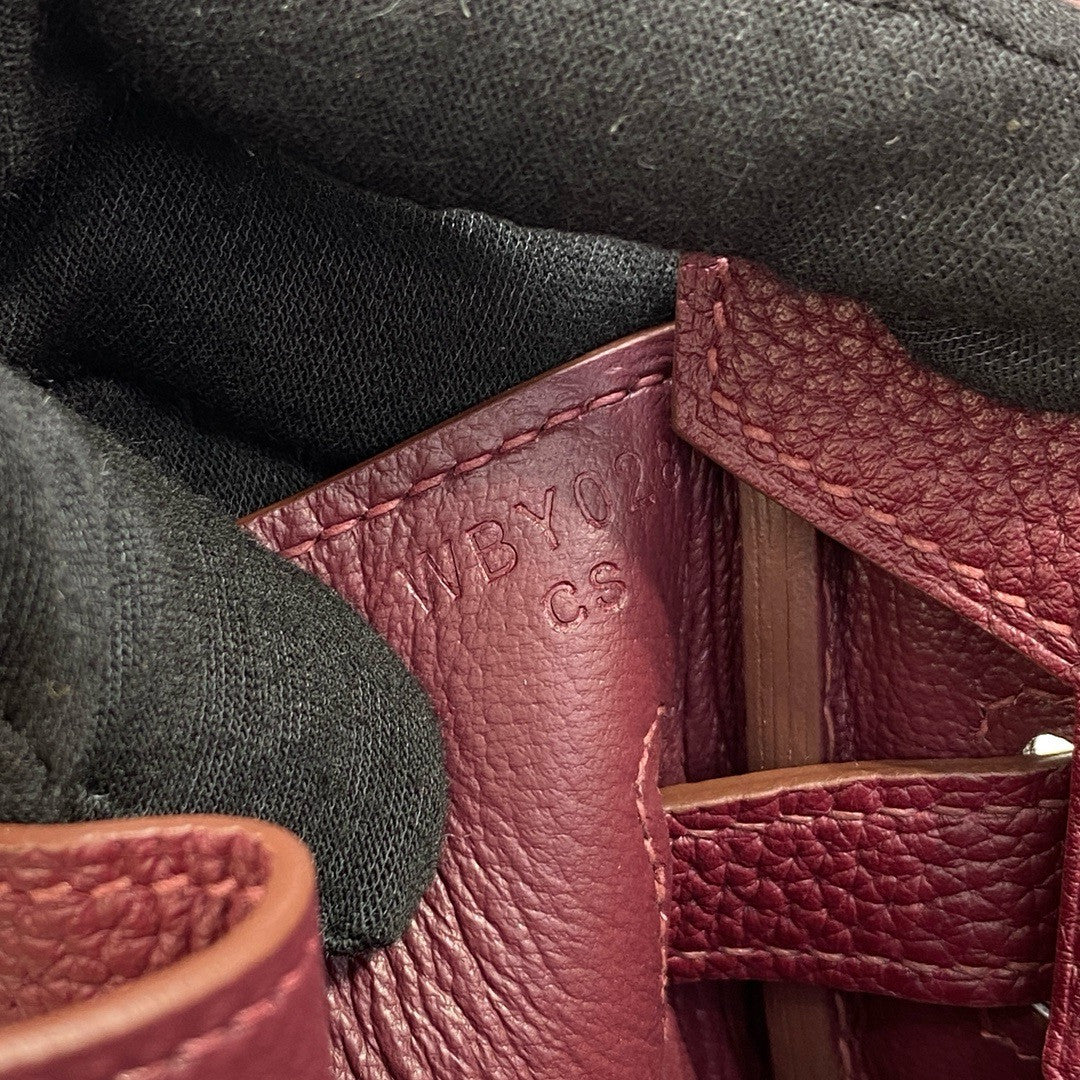 Hermès 18 Bordeaux Birkin 30 cm Togo Leather Gold Hardware