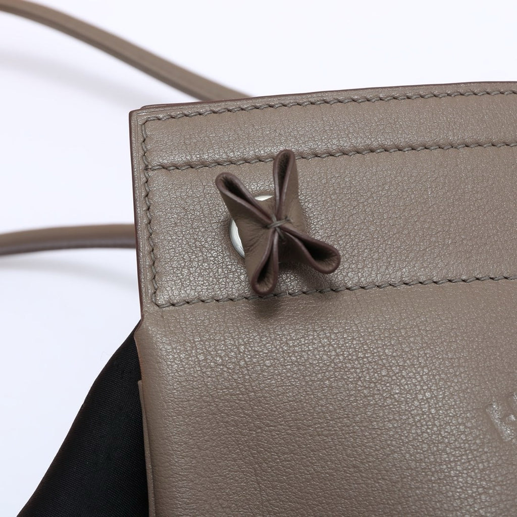 Hermès Etoupe Calfskin Mini Aline