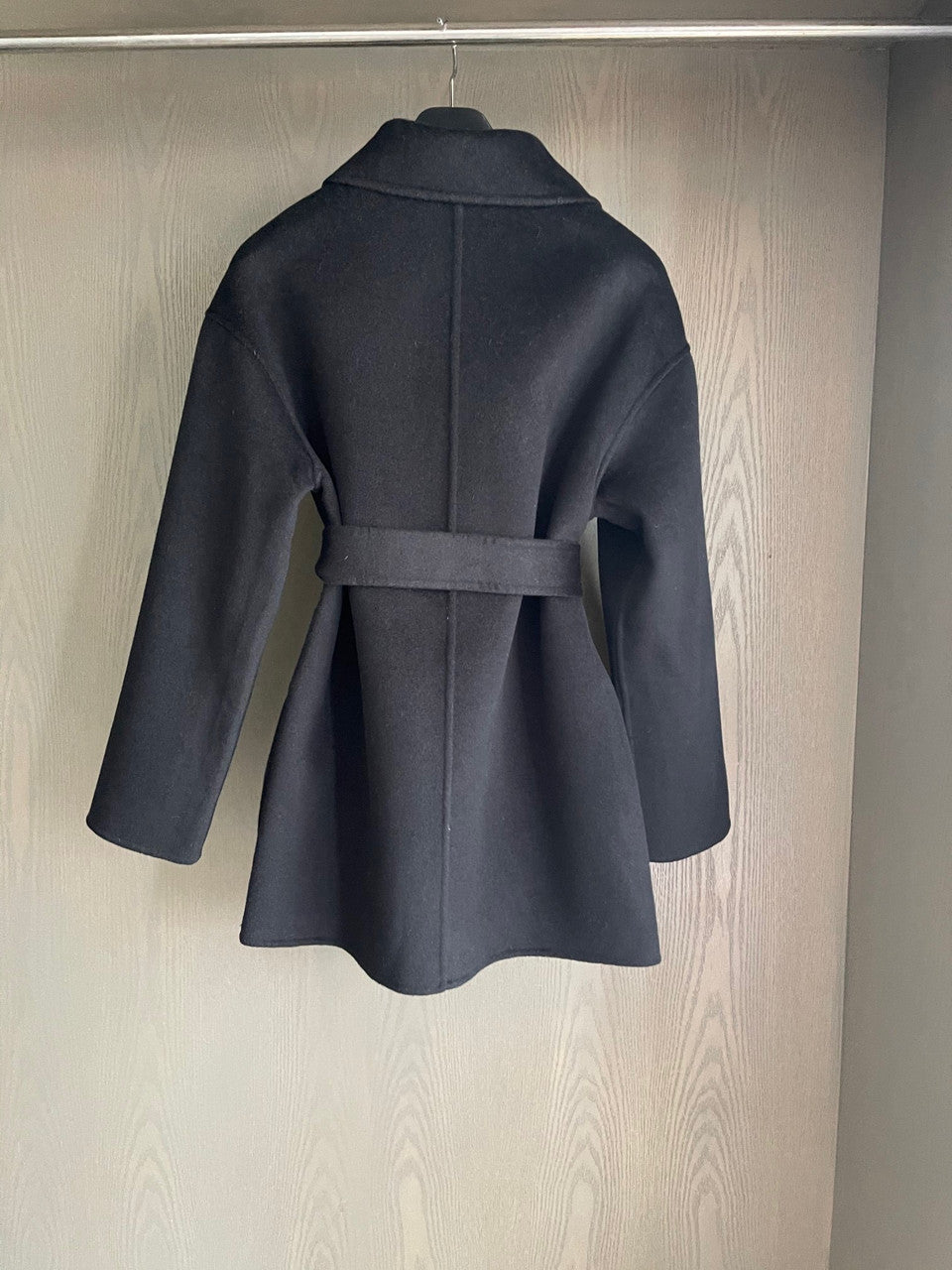 Hermes Short wrap coat Black
