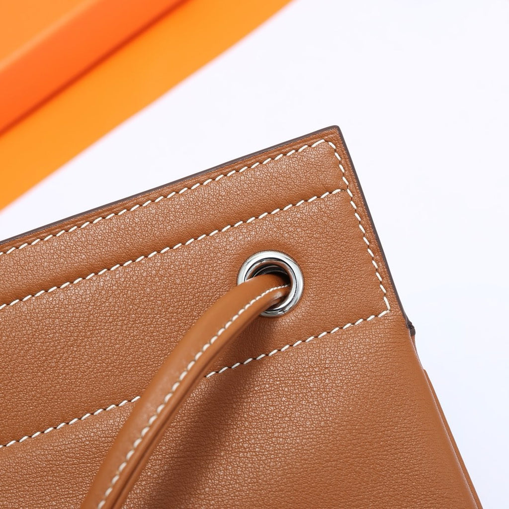 Hermès Gold Calfskin Mini Aline