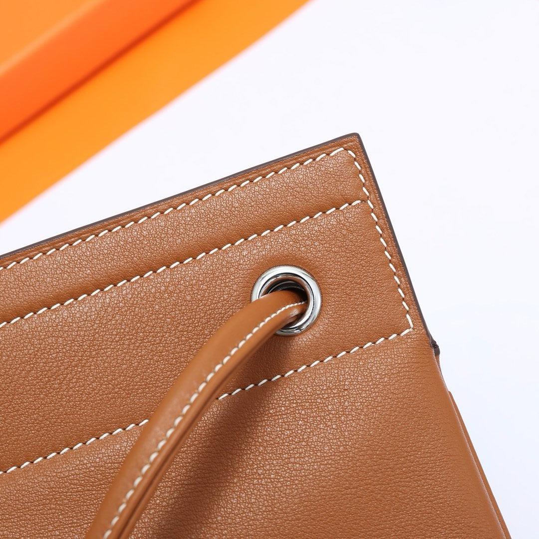 Hermès Gold Calfskin Mini Aline
