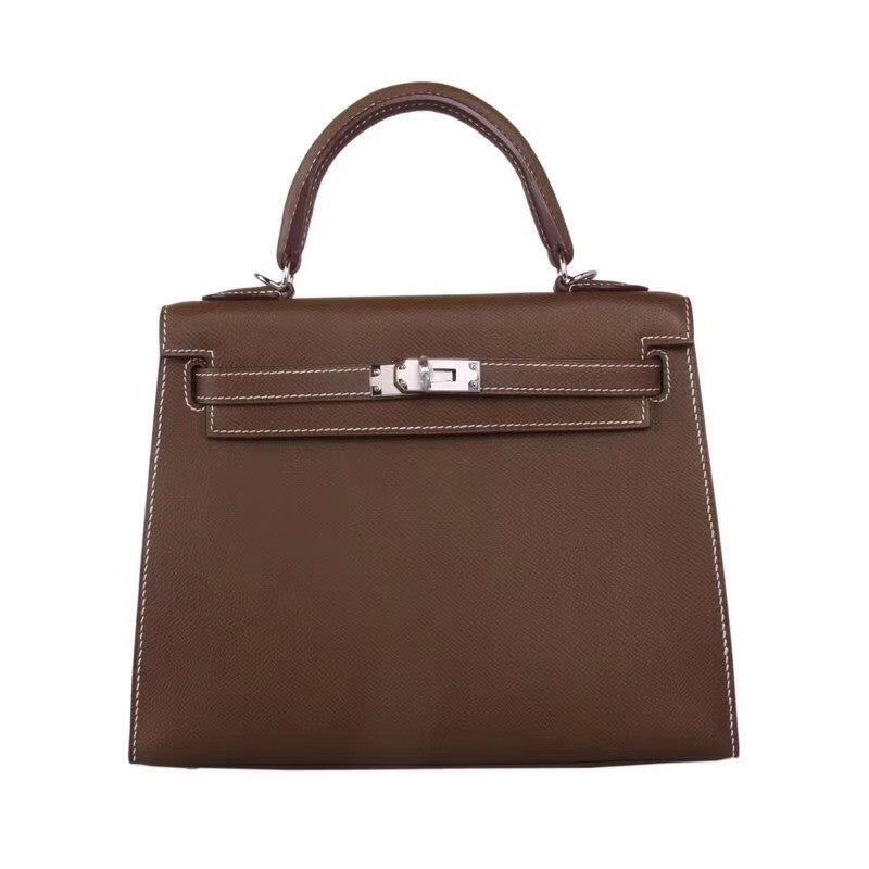 Hermès Brulee Kelly 25 Epsom Leather Palladium Hardware