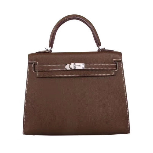 Hermès Brulee Kelly 25 Epsom Leather Palladium Hardware