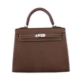 Hermès Brulee Kelly 25 Epsom Leather Palladium Hardware