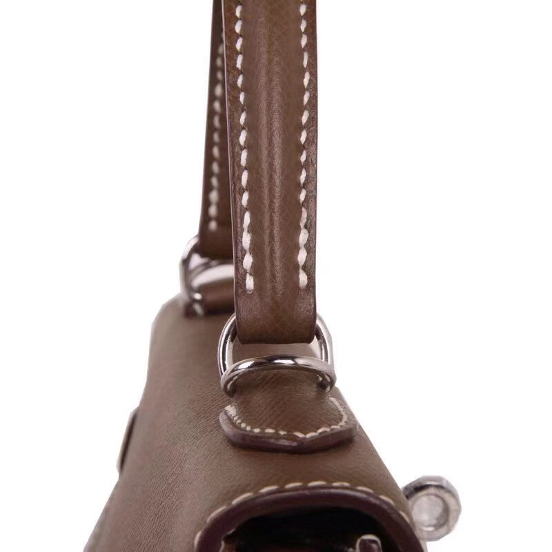 Hermès Brulee Kelly 25 Epsom Leather Palladium Hardware
