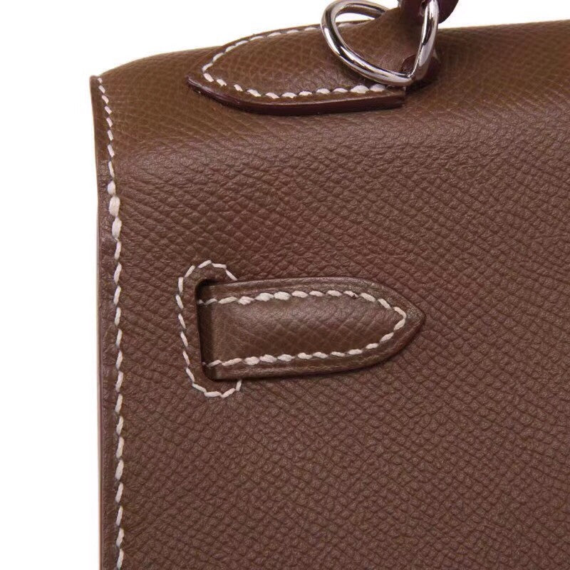 Hermès Brulee Kelly 25 Epsom Leather Palladium Hardware