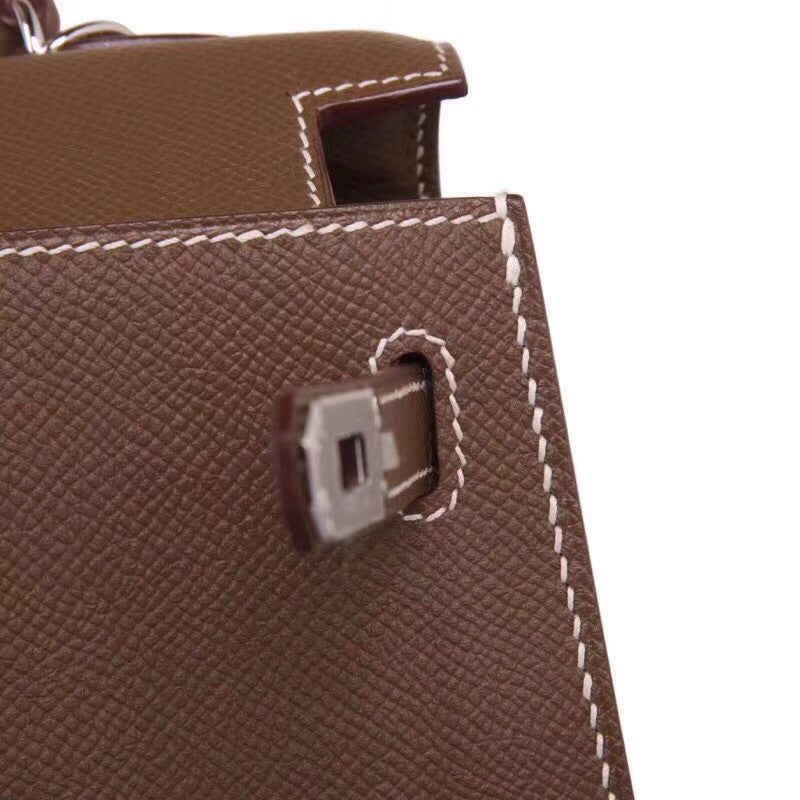Hermès Brulee Kelly 25 Epsom Leather Palladium Hardware