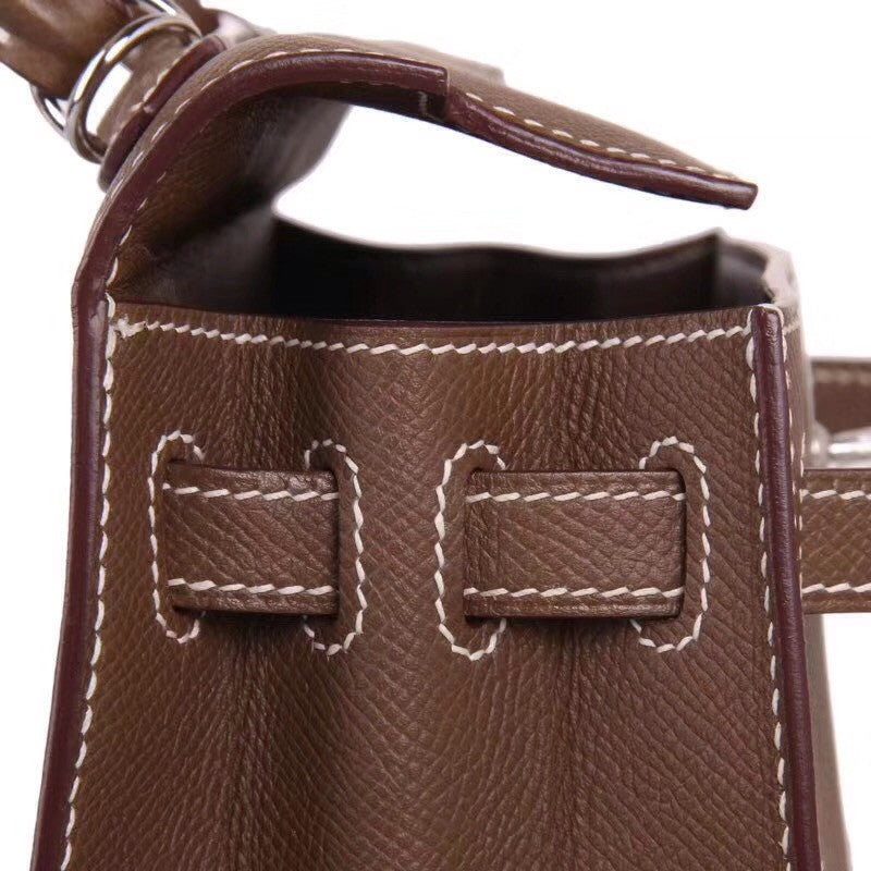 Hermès Brulee Kelly 25 Epsom Leather Palladium Hardware