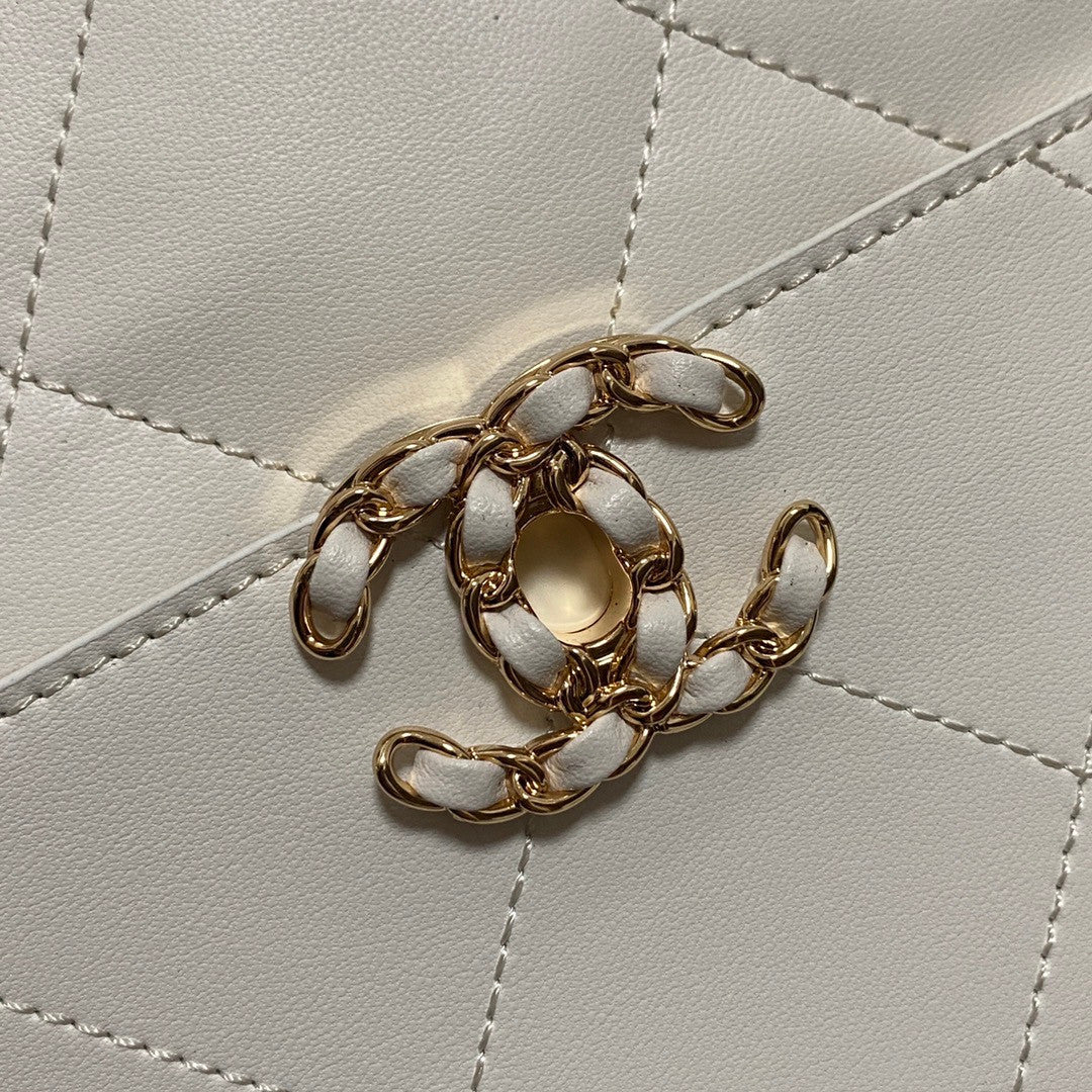 CHANEL SMALL TOTE WITH TASSEL WHITE