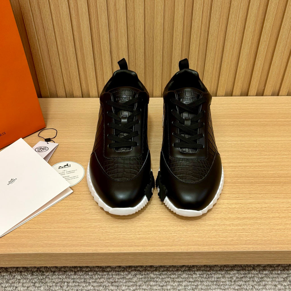 Hermès Bouncing Sneaker in Alligator / Porosus Crocodile &amp; Calfskin