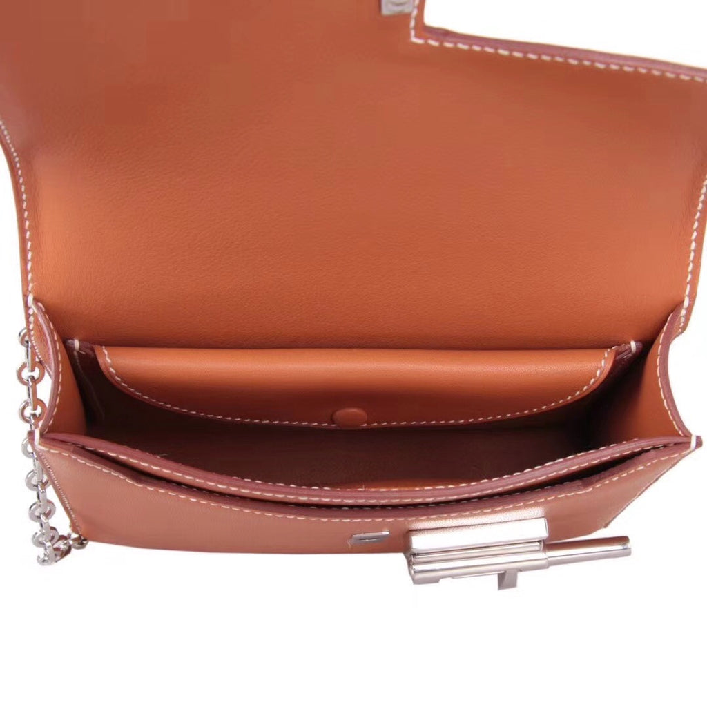 Hermes 2H Kraft Verrou Chaine Swift Leather