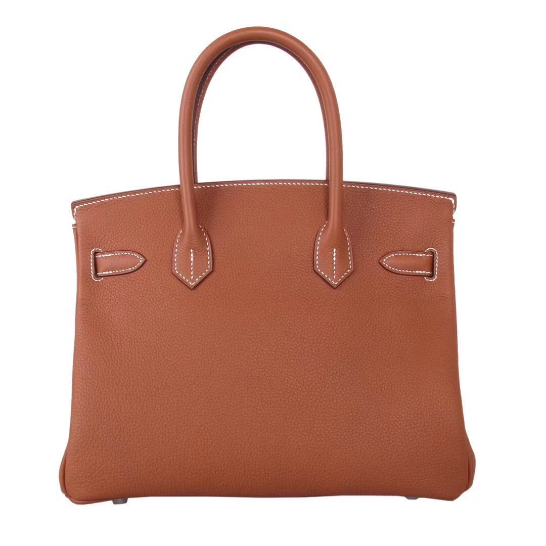 Hermes Gold Birkin 25 cm Togo Leather Palladium  Hardware