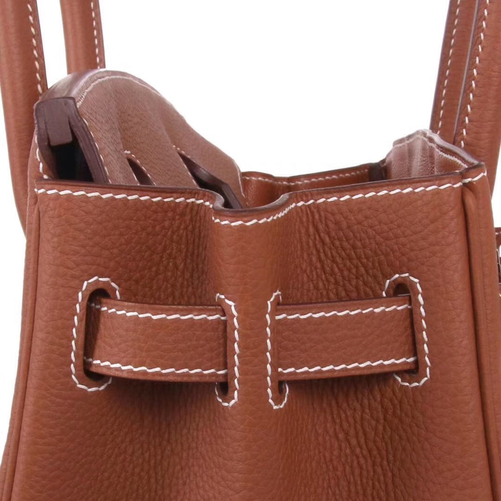 Hermes Gold Birkin 25 cm Togo Leather Palladium  Hardware