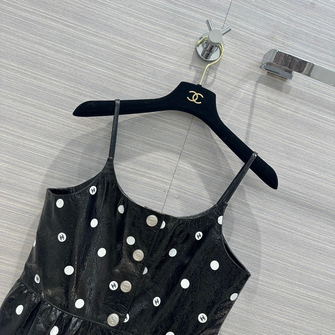 Chanel SS2023 Embroidered Calfskin & Lace Top