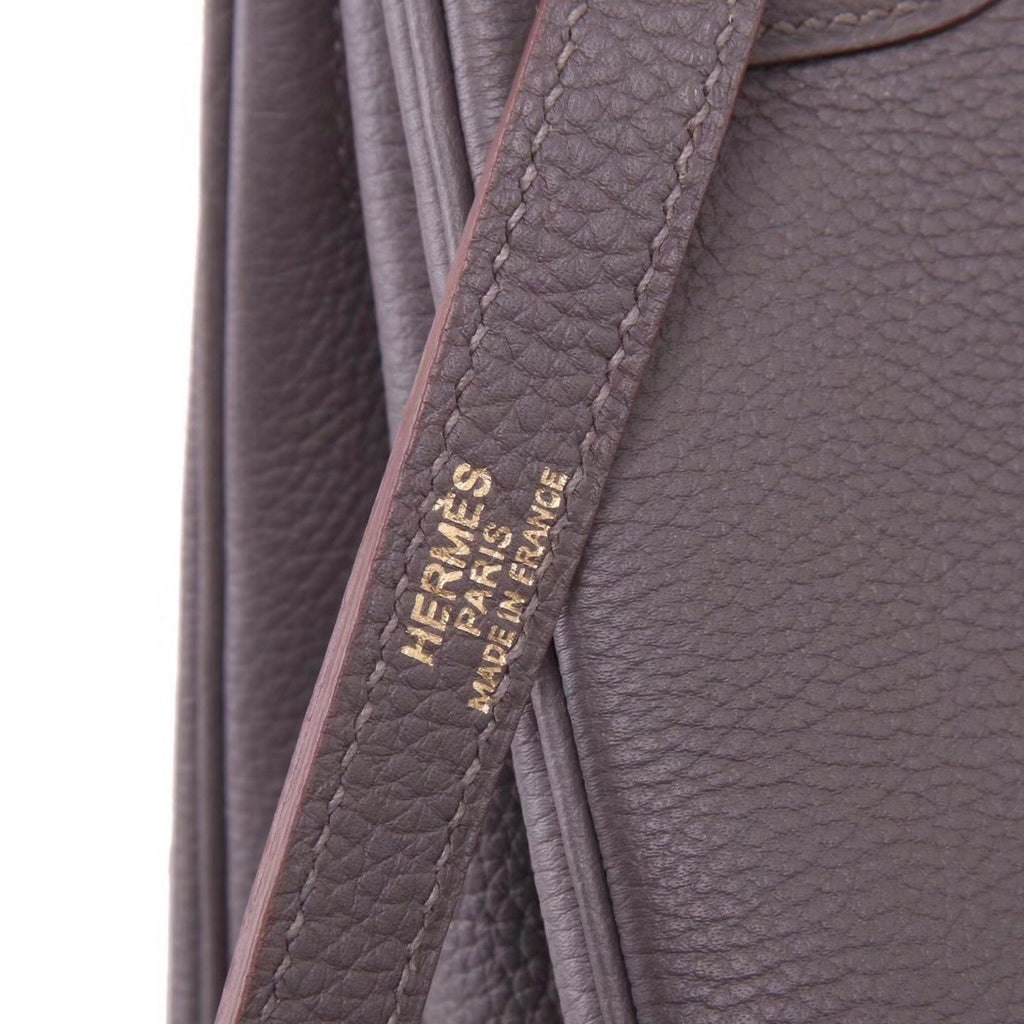 Hermès Etain Kelly 32  Epsom Gold Hardware