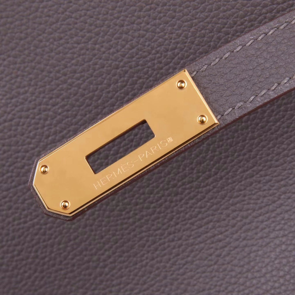 Hermès Etain Kelly 32  Epsom Gold Hardware
