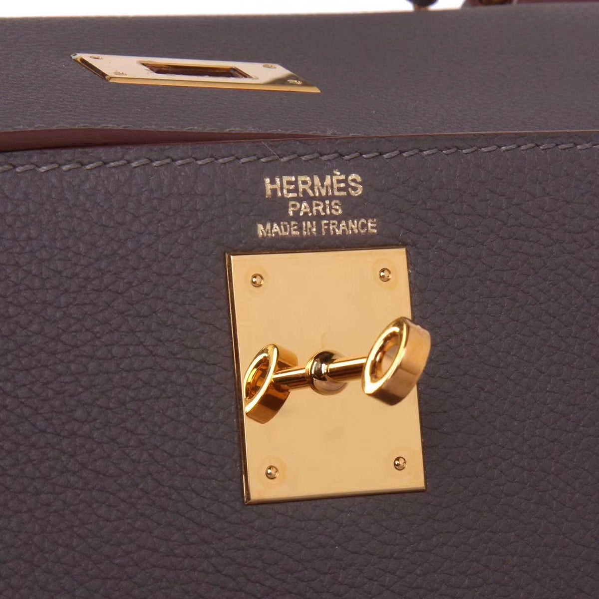 Hermès Etain Kelly 32  Epsom Gold Hardware