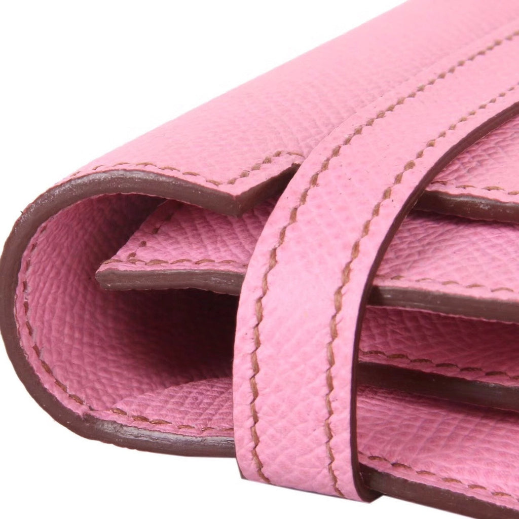 Hermes Kelly Classic wallet Rose Sakura