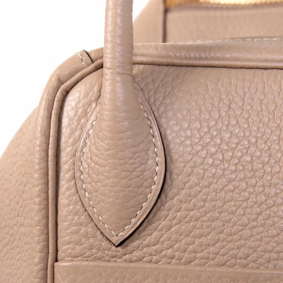 Hermes Gris Tourterelle/ Pink Sakura Lindy 30  Togo Gold HW