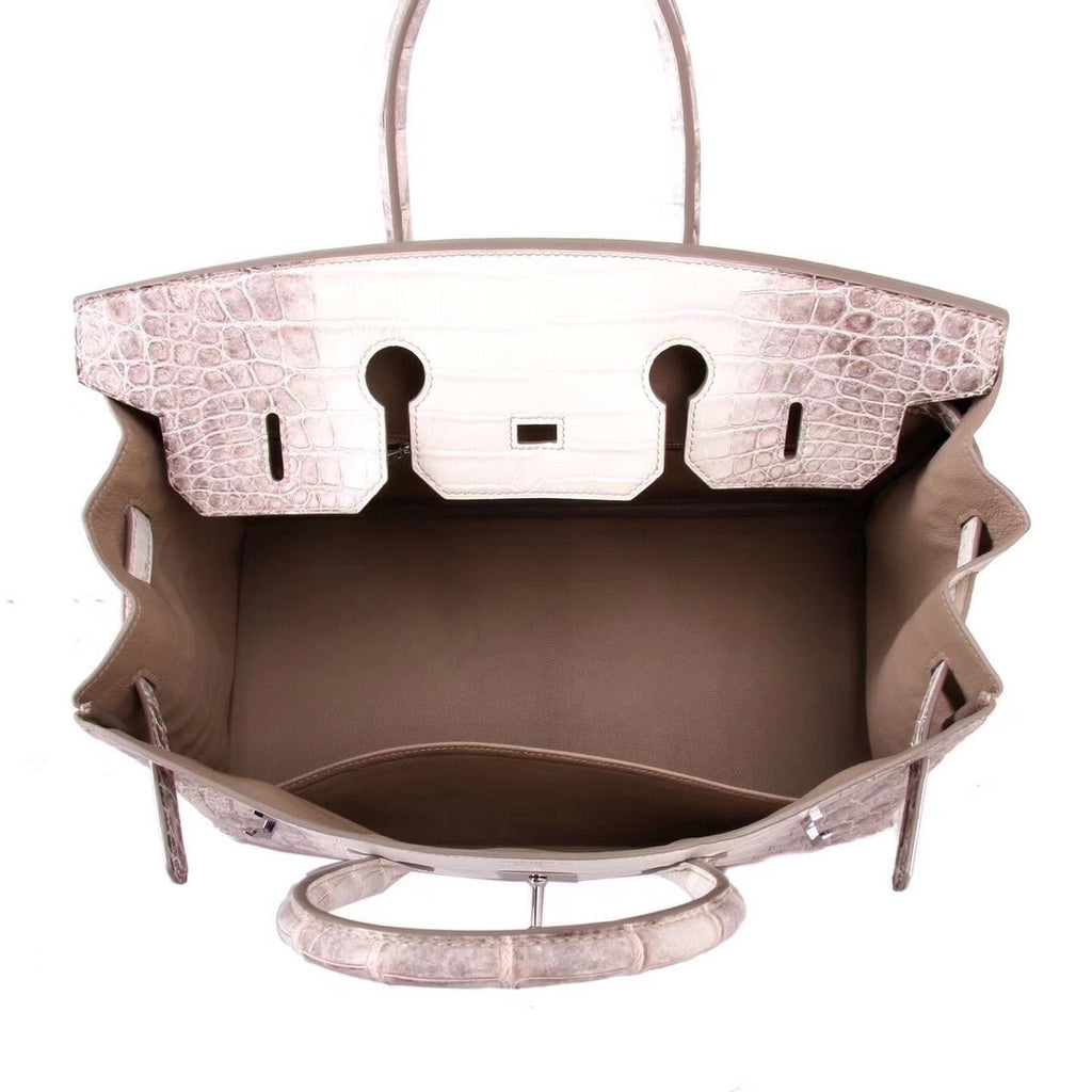 Hermes Matte Himalayan Niloticus Crocodile  Birkin bag 35cm