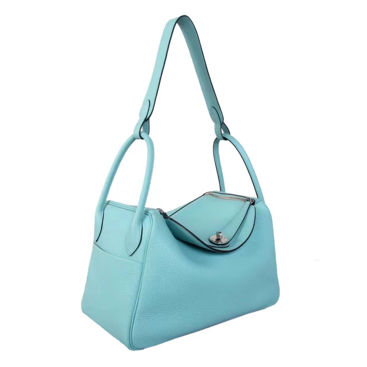 Hermes 3P Blue Atoll Lindy 30 Togo Palladium Hardware
