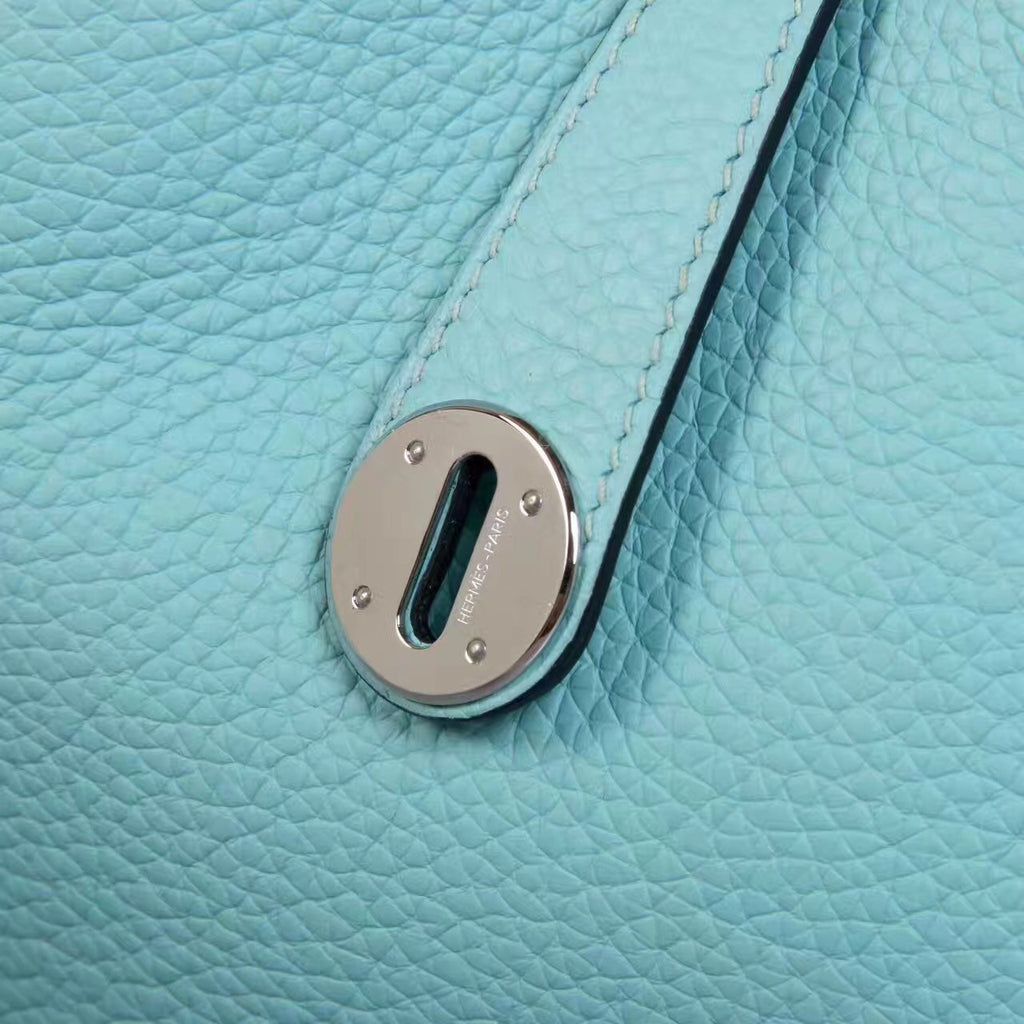 Hermes 3P Blue Atoll Lindy 30 Togo Palladium Hardware