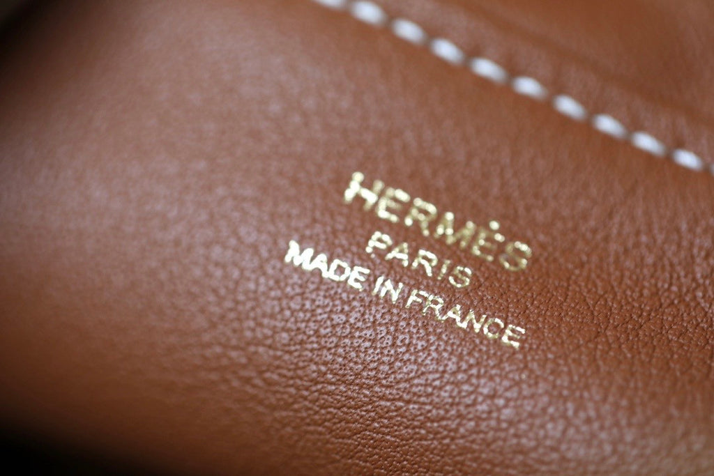 Hermes Mini Lindy 20cm Bag Gold Swift Leather/Suede Gold Hardware