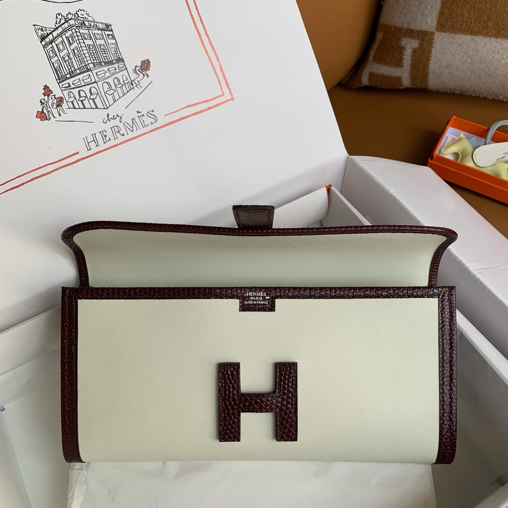 HERMÈS JIGE ELAN 29 CRAIE SWIFT AND BROWN LIZARD