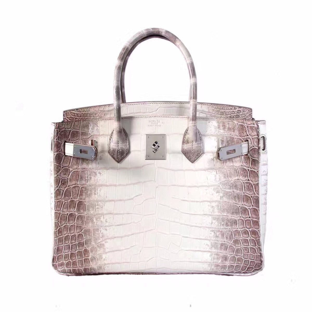 Hermes Matte Himalayan Niloticus Crocodile  Birkin bag 30 cm