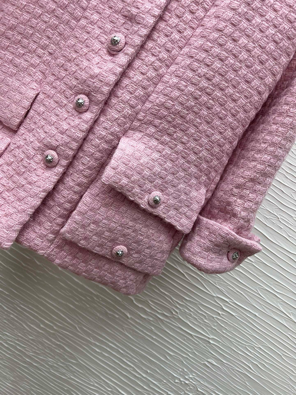 CHANEL FALL-WINTER 2024/25   JACKET   Wool Tweed  Light Pink Chanel