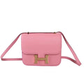 Hermes P1 Sakura Pink Constance Togo leather 18cm Gold Hardware