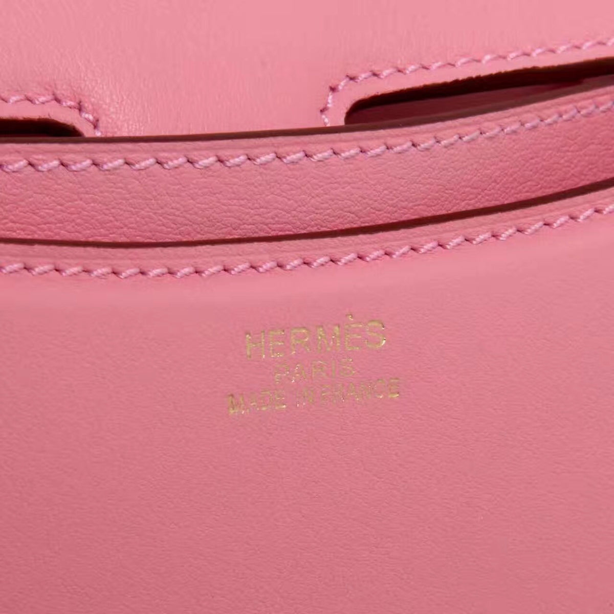 Hermes P1 Sakura Pink Constance Togo leather 18cm Gold Hardware