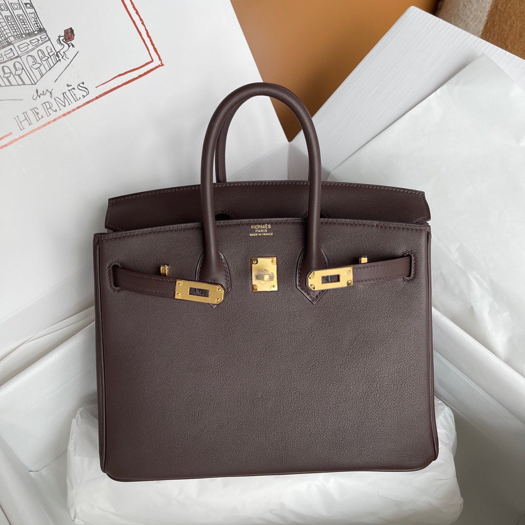 Hermes Rouge Selliere  Birkin 25 cm Swift Gold Hardware