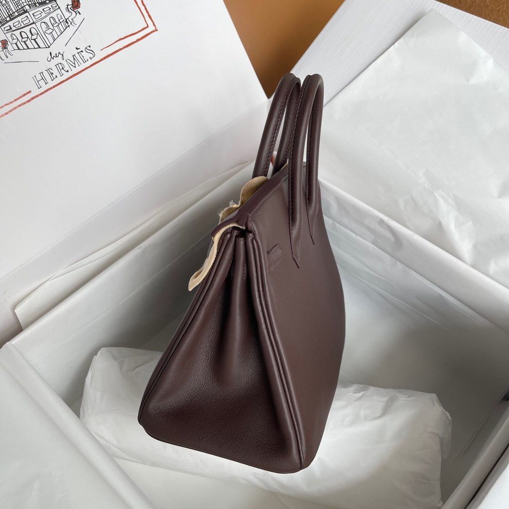 Hermes Rouge Selliere  Birkin 25 cm Swift Gold Hardware