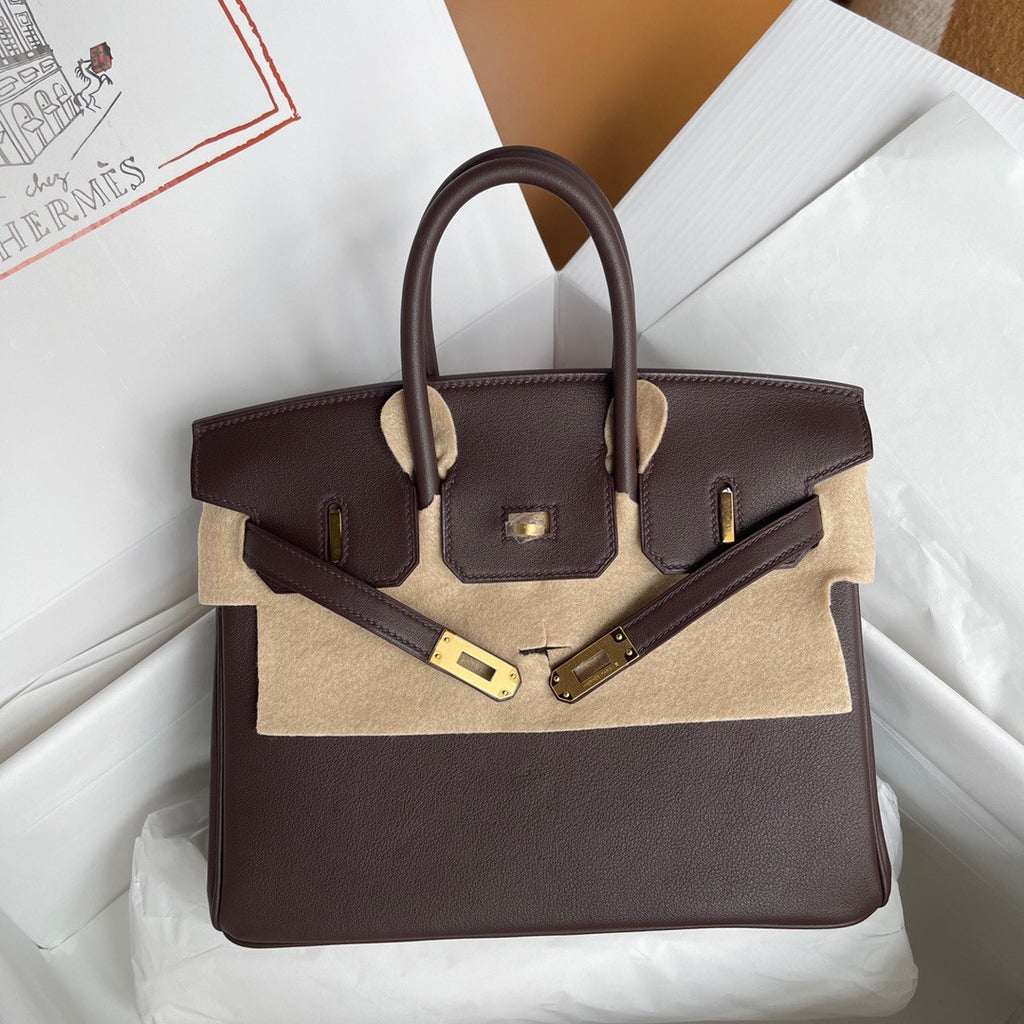 Hermes Rouge Selliere  Birkin 25 cm Swift Gold Hardware