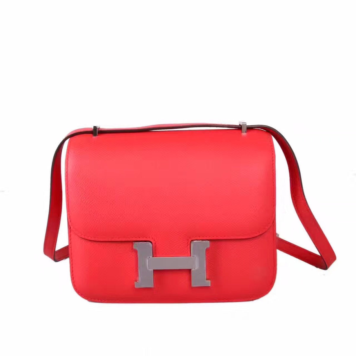 Hermes T5 Rose Jaipur Constance Togo leather 18cm Palladium Hardware