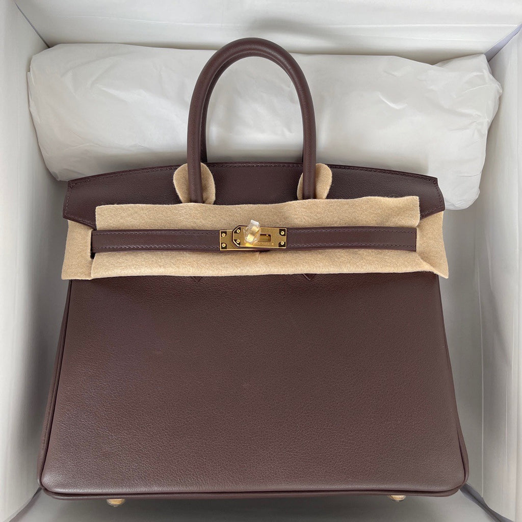 Hermes Rouge Selliere  Birkin 25 cm Swift Gold Hardware