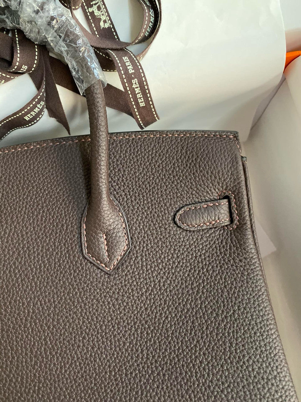 Hermes Cafe Birkin 25 cm Togo Gold Hardware