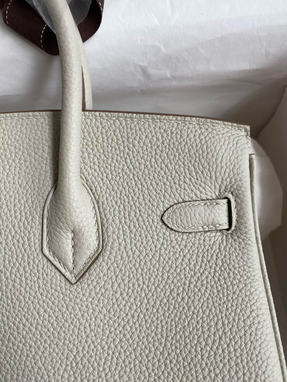 Hermes Pearl Gris Birkin 25 cm Togo Palladium Hardware