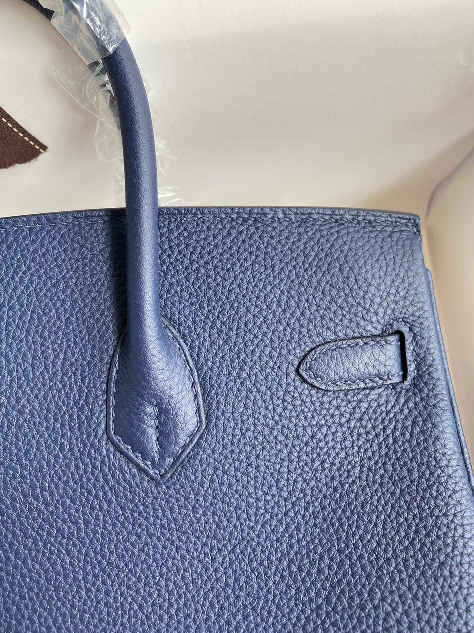 Hermes Deep Blue Birkin 25 cm Togo Gold Hardware