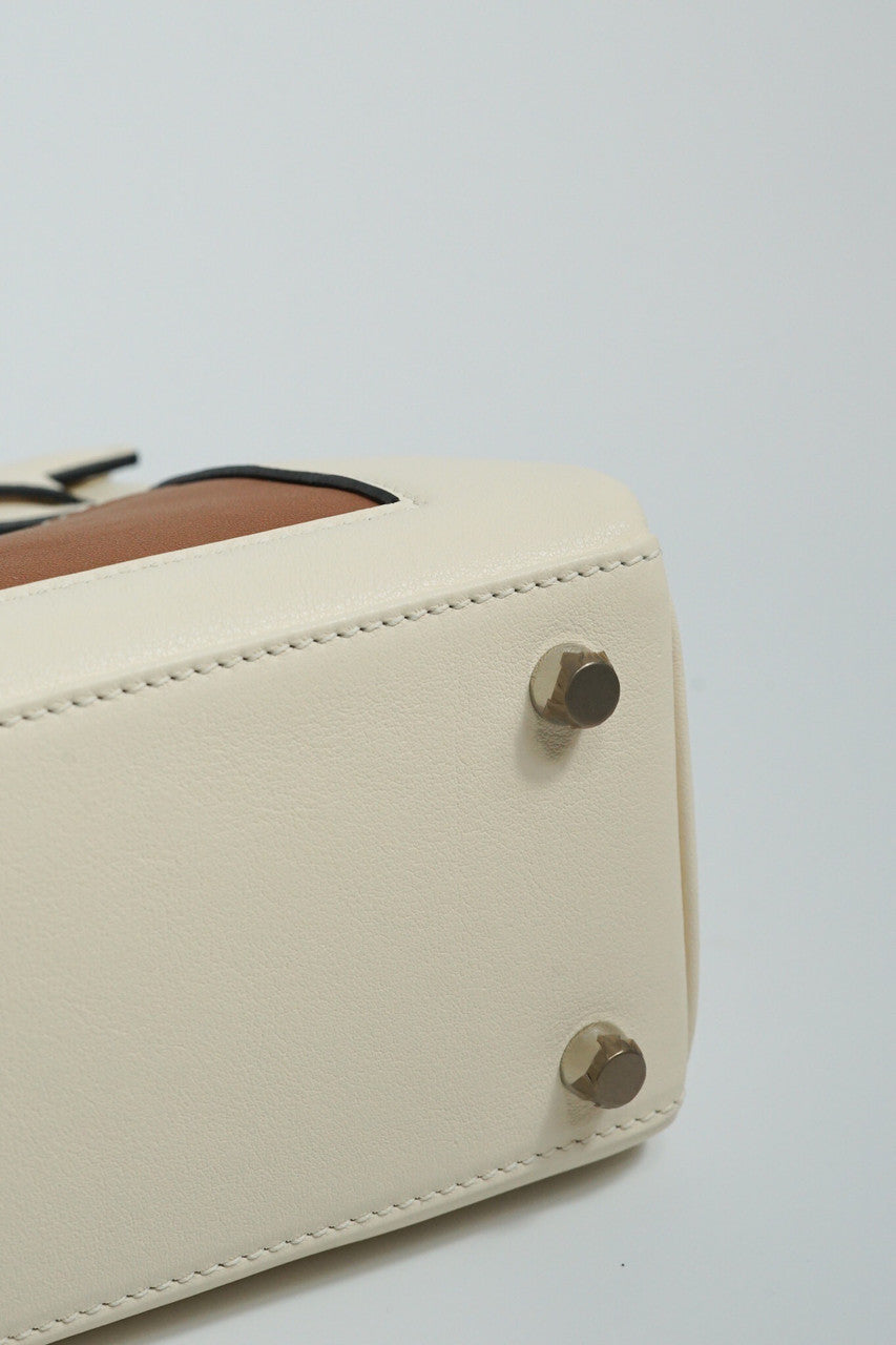Hermes Colormatic Kelly 25 Craie Swift Calfskin Palladium Hardware