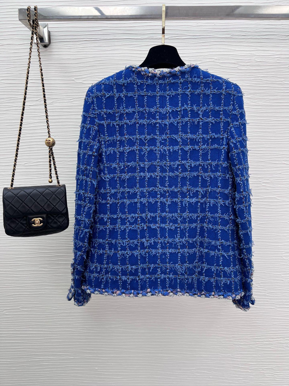 Chanel Cotton Tweed Blue JACKET