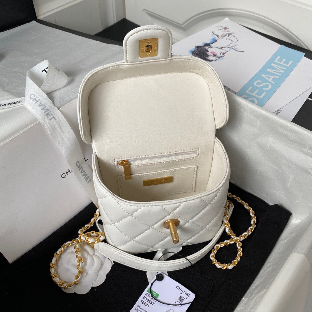 Chanel SMALL VANITY CASE SS2023 White