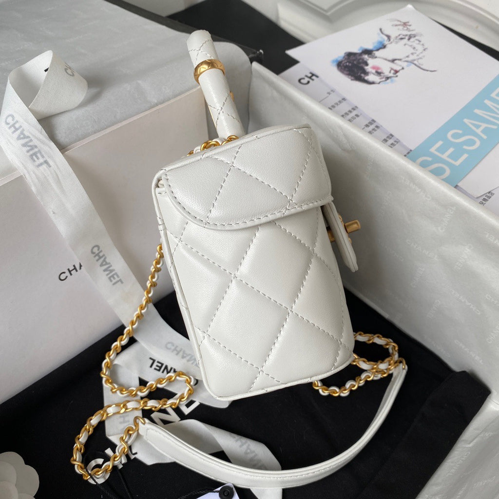 Chanel SMALL VANITY CASE SS2023 White