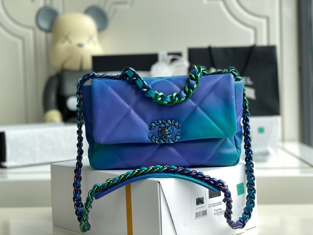 Chanel Tie and Dye Calfskin chanel 19 flap bag