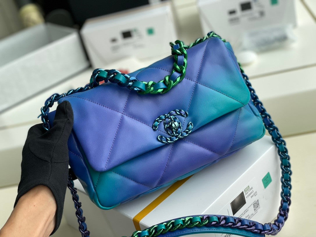 Chanel Tie and Dye Calfskin chanel 19 flap bag