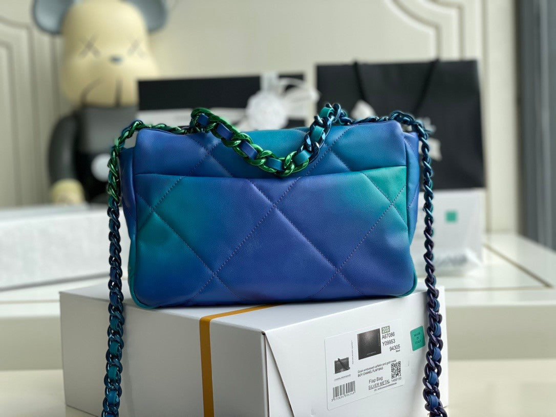 Chanel Tie and Dye Calfskin chanel 19 flap bag