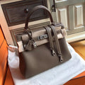 Hermes Gris Touterelle Kelly 28 cm Togo Palladium Hardware